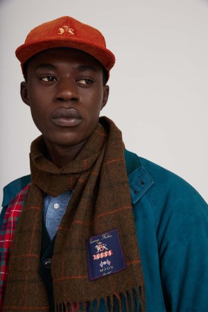 Chapeaux Baracuta Corduroy Baseball Orange Foncé | IAJHUY-817