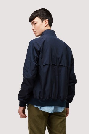 Vestes Baracuta G9 Harrington Bleu Marine | SKROTP-109