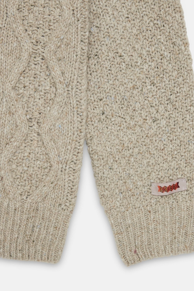 Chandails Baracuta Aran Turtle Neck Blanche | NVJXUG-785