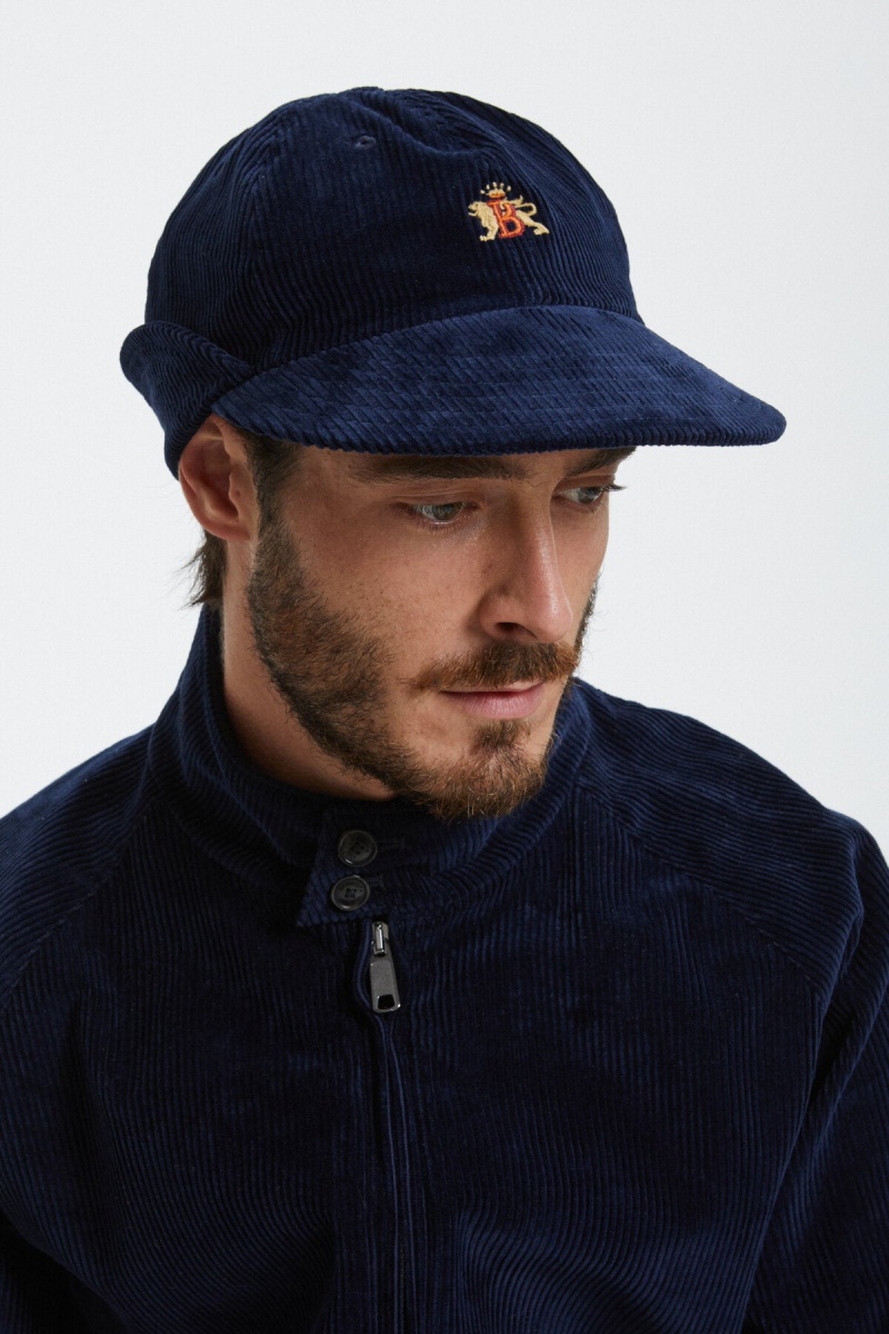 Chapeaux Baracuta Corduroy Fishing Bleu Marine | SDOYLU-318