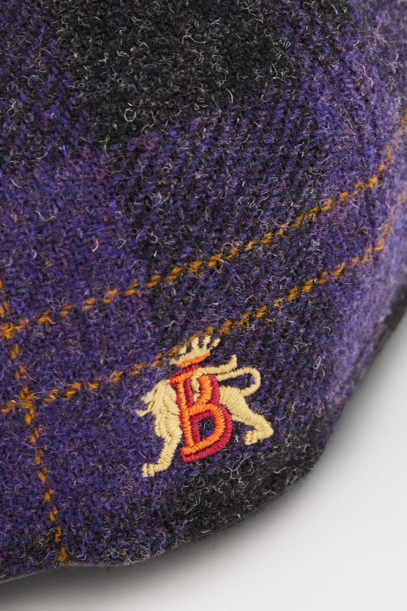 Chapeaux Baracuta Laine Hunting Grise Foncé Violette | PYWKGX-430