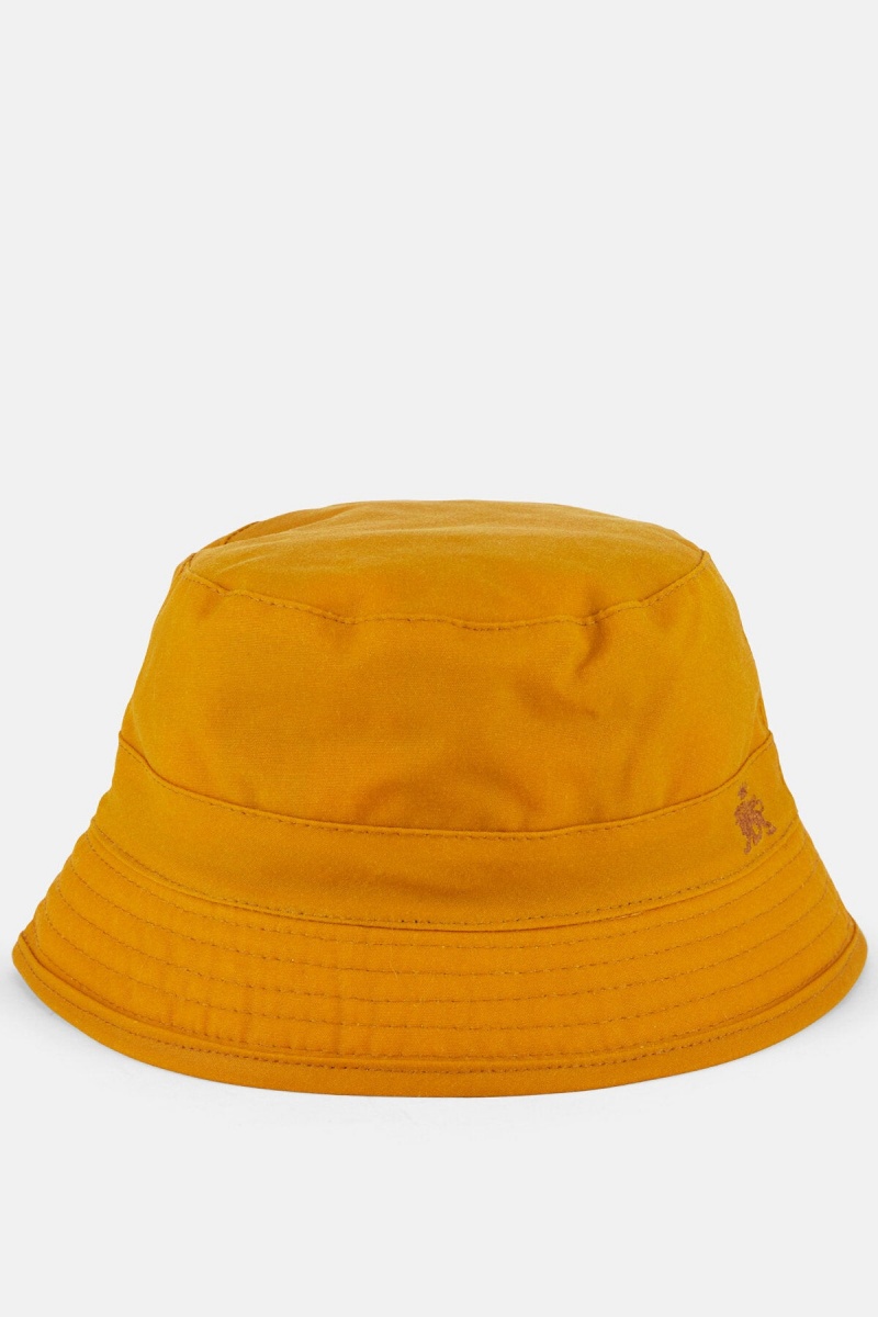 Chapeaux Baracuta Waxed Coton Bucket Moutarde Jaune | ZRSVBF-297