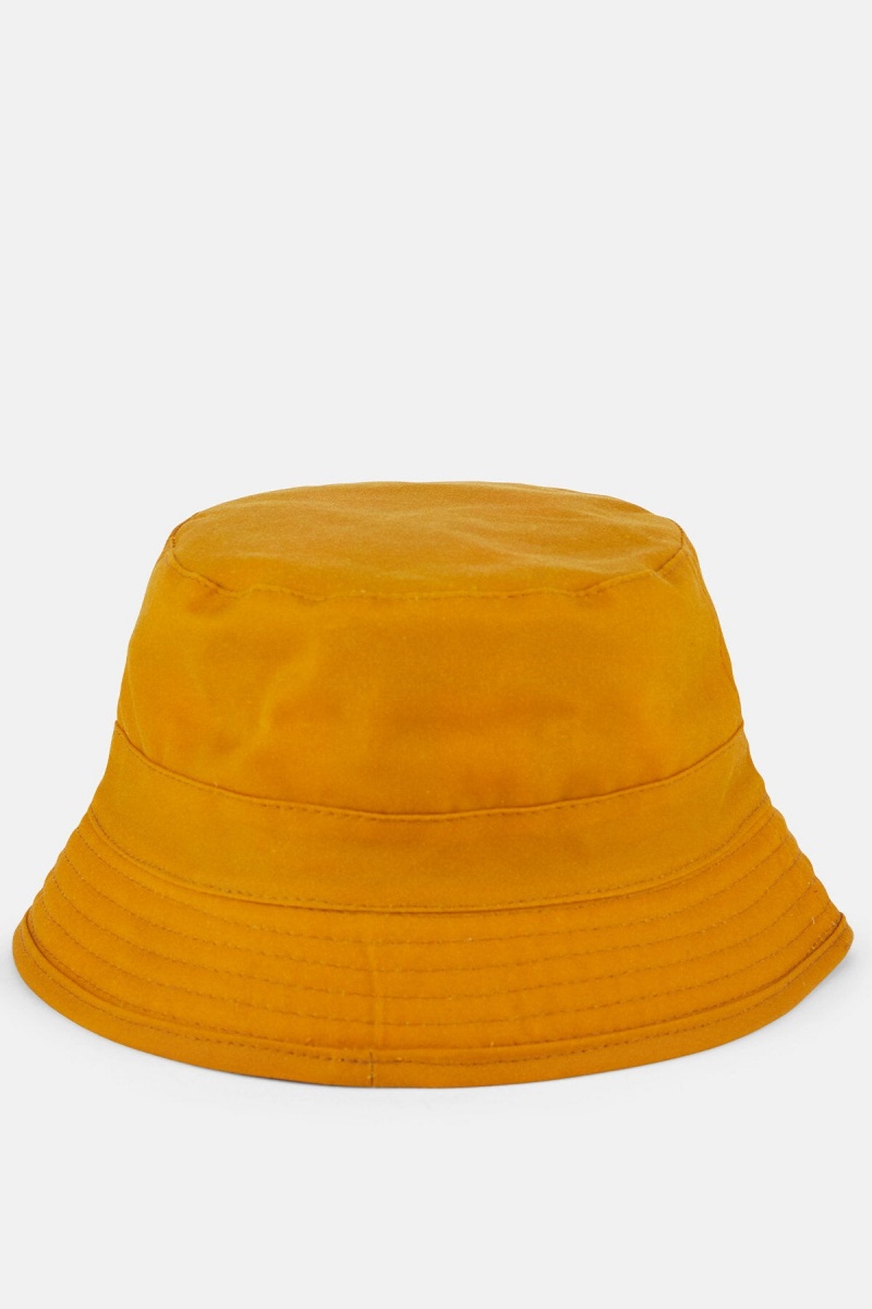 Chapeaux Baracuta Waxed Coton Bucket Moutarde Jaune | ZRSVBF-297