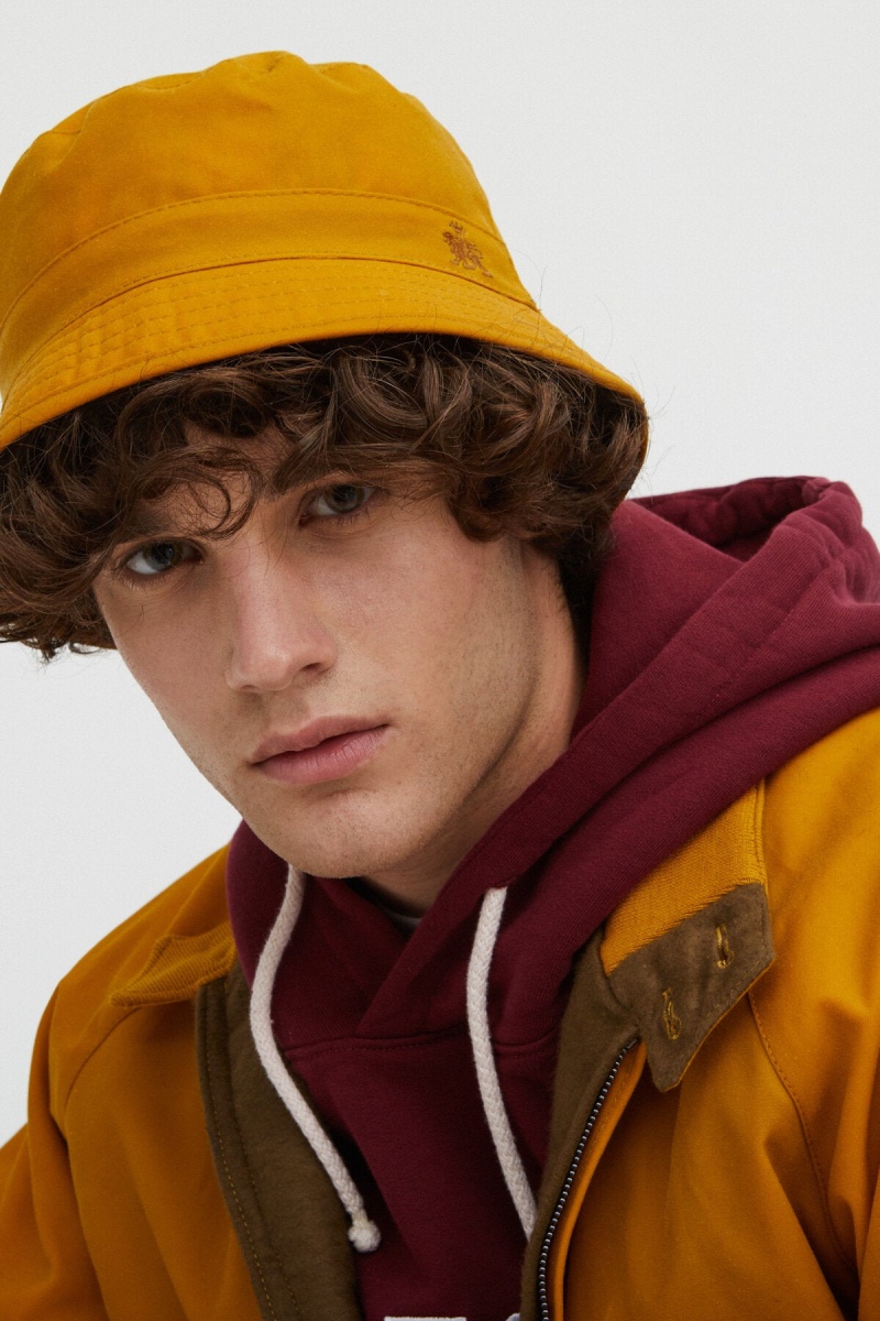 Chapeaux Baracuta Waxed Coton Bucket Moutarde Jaune | ZRSVBF-297