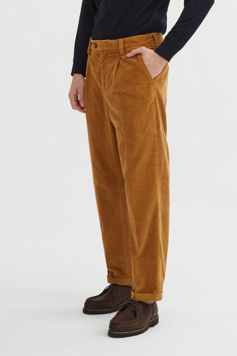 Pantalons Baracuta Corduroy Marron | RVCAMK-152