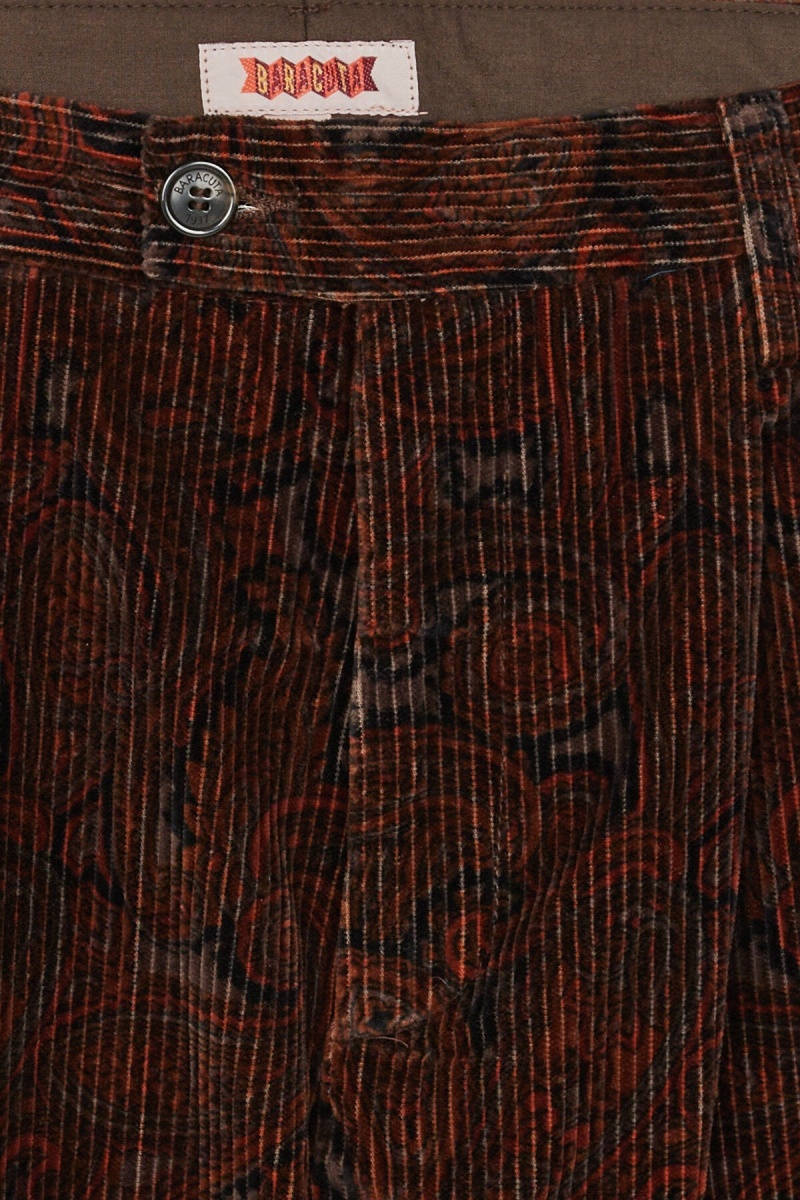 Pantalons Baracuta Patterned Corduroy Marron | PBNGYU-632