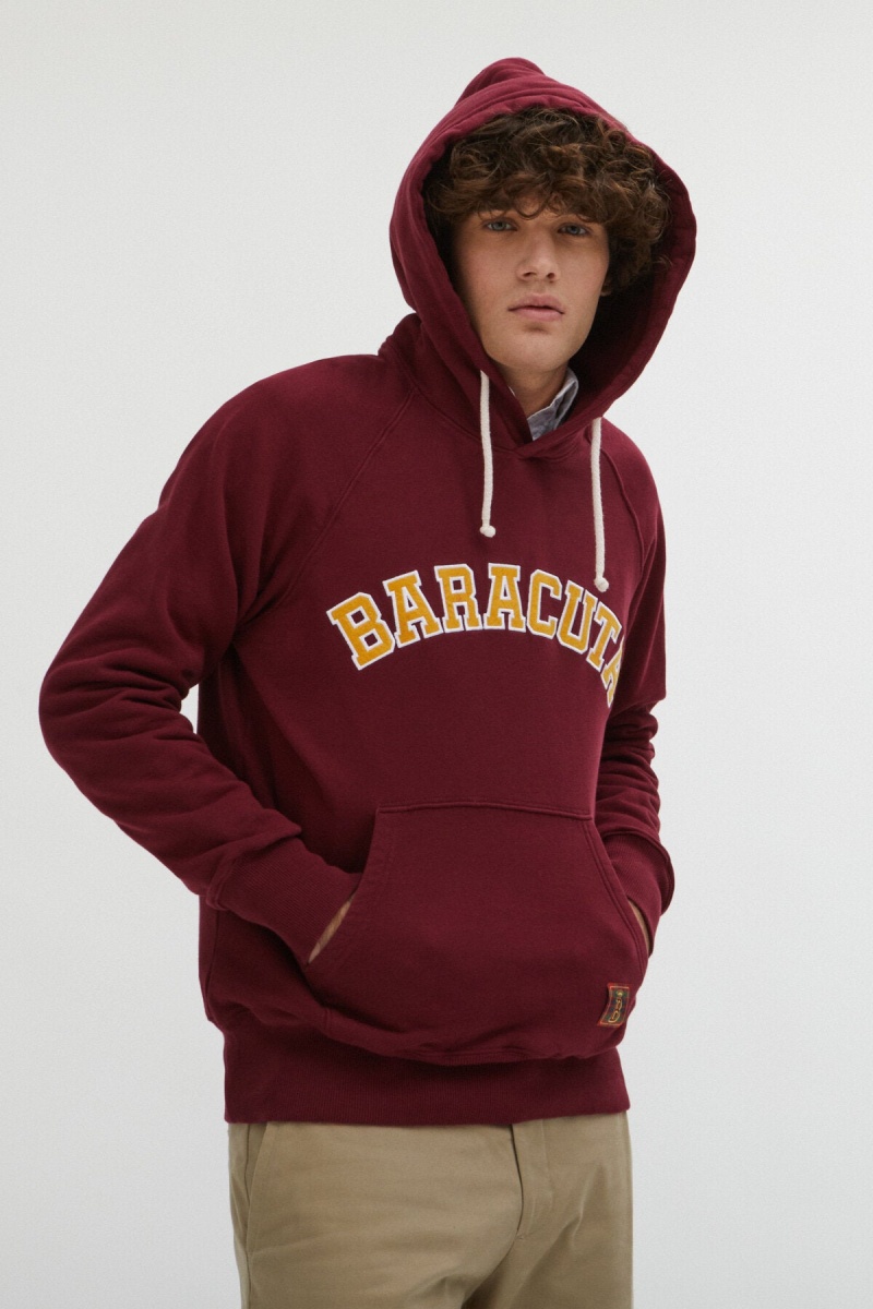 Sweats Baracuta Varsity Marron | LSENOK-518