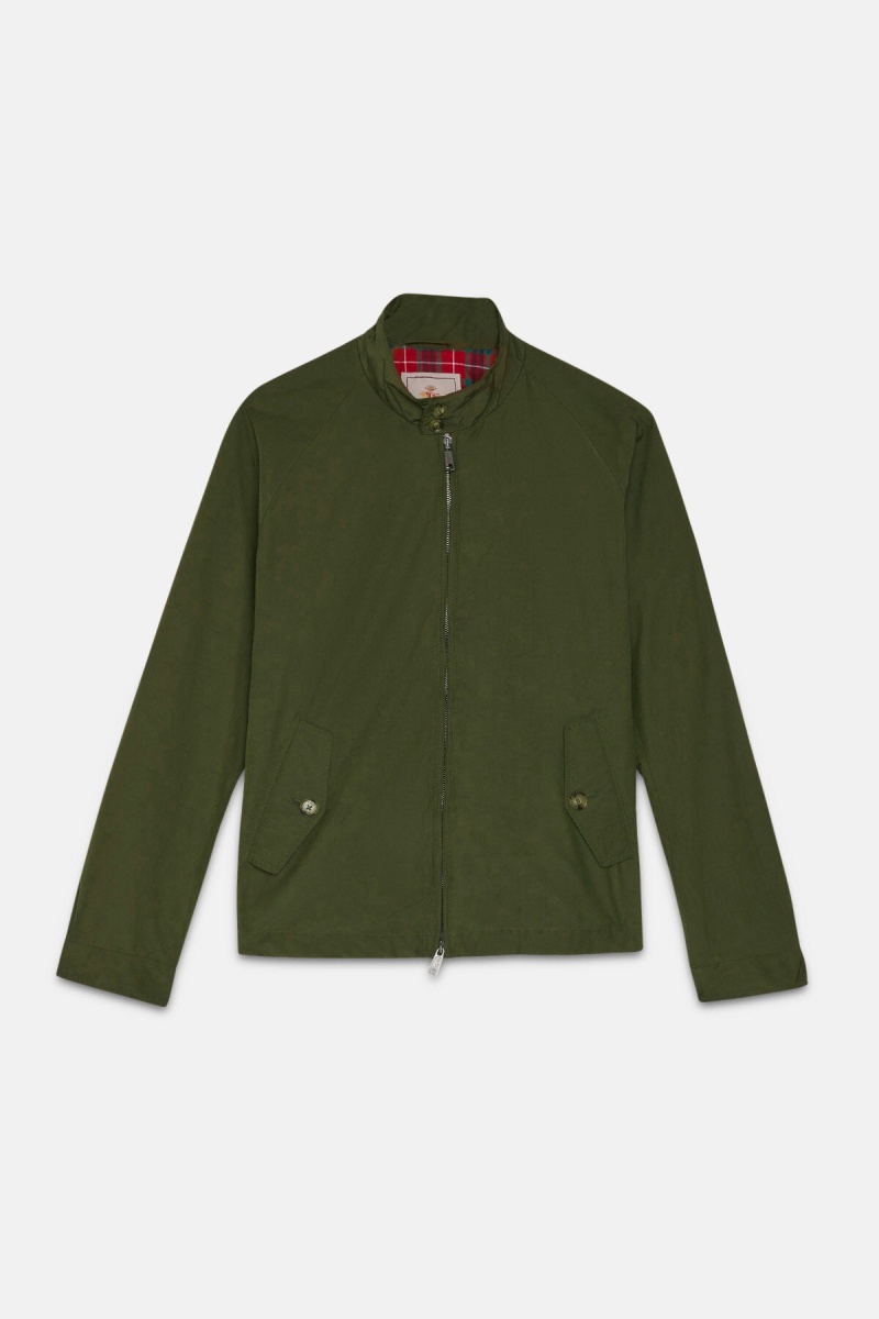 Vestes Baracuta G4 Cloth Obsidienne Vert | XEGBZU-803