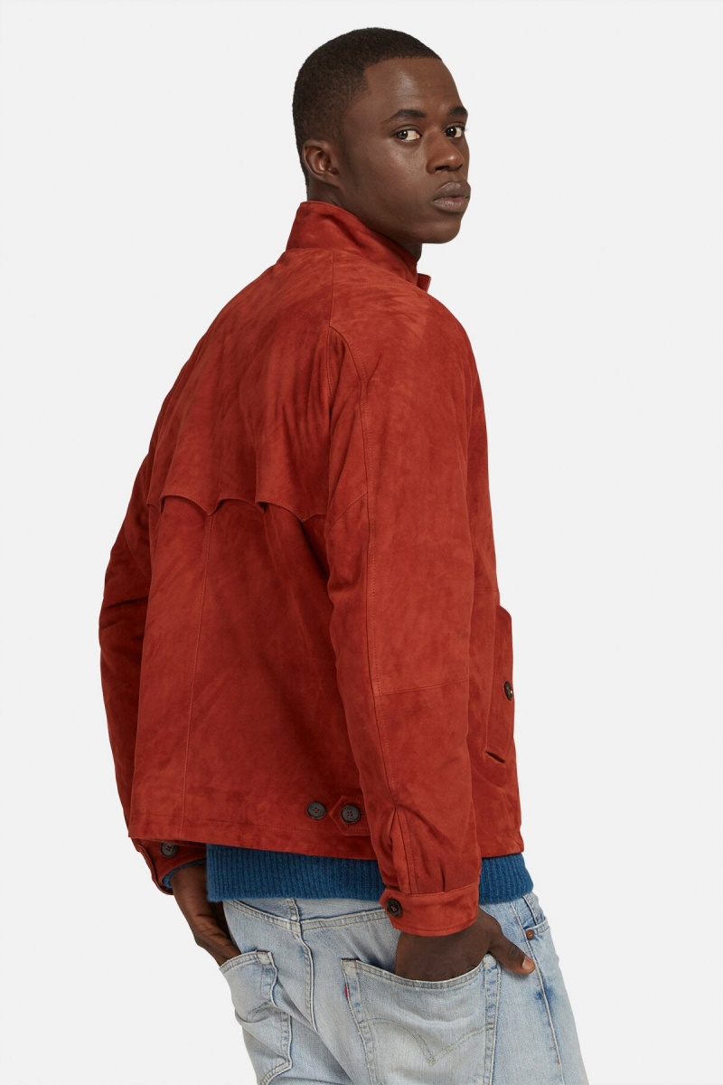 Vestes Baracuta G4 Daim Orange Foncé | SRPBCK-148