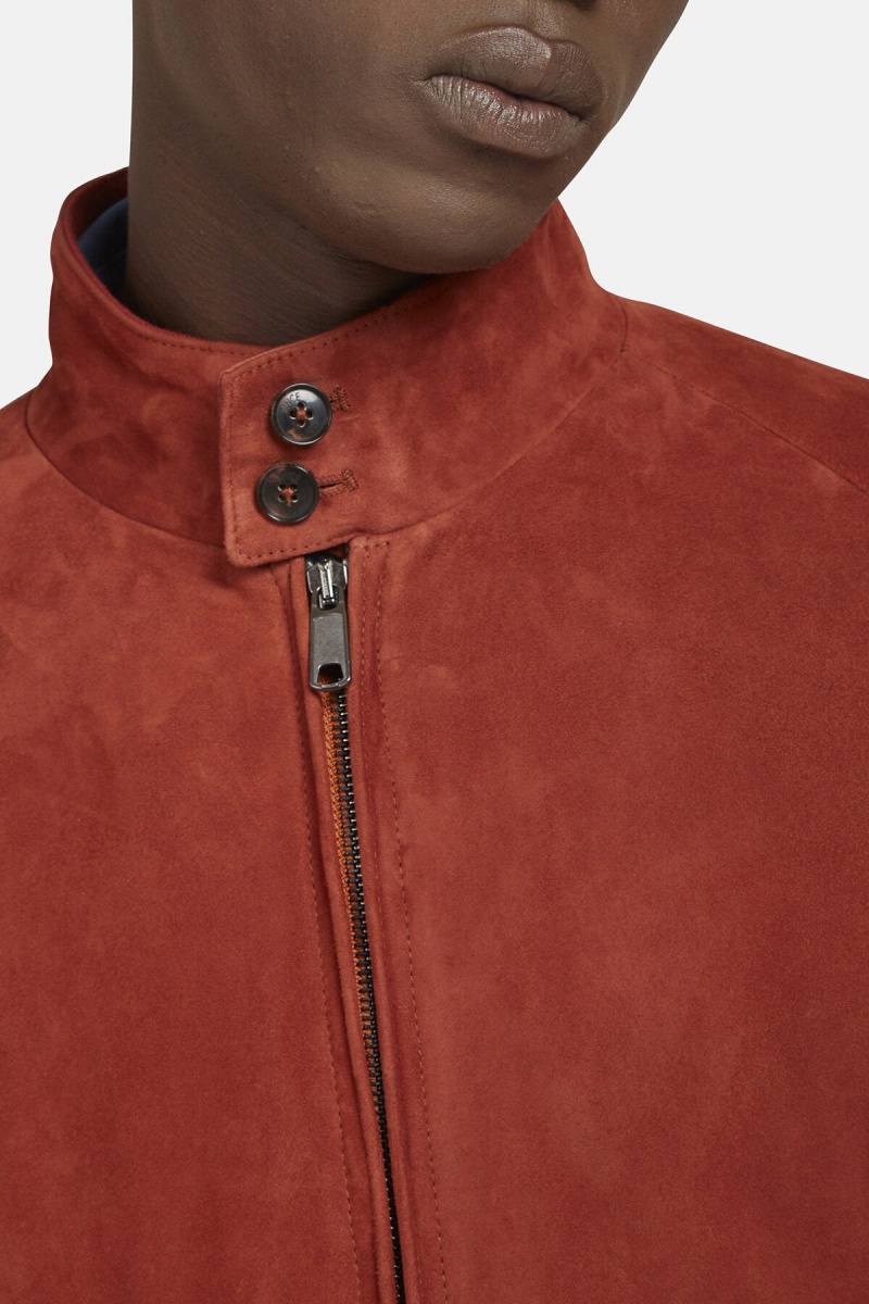 Vestes Baracuta G4 Daim Orange Foncé | SRPBCK-148