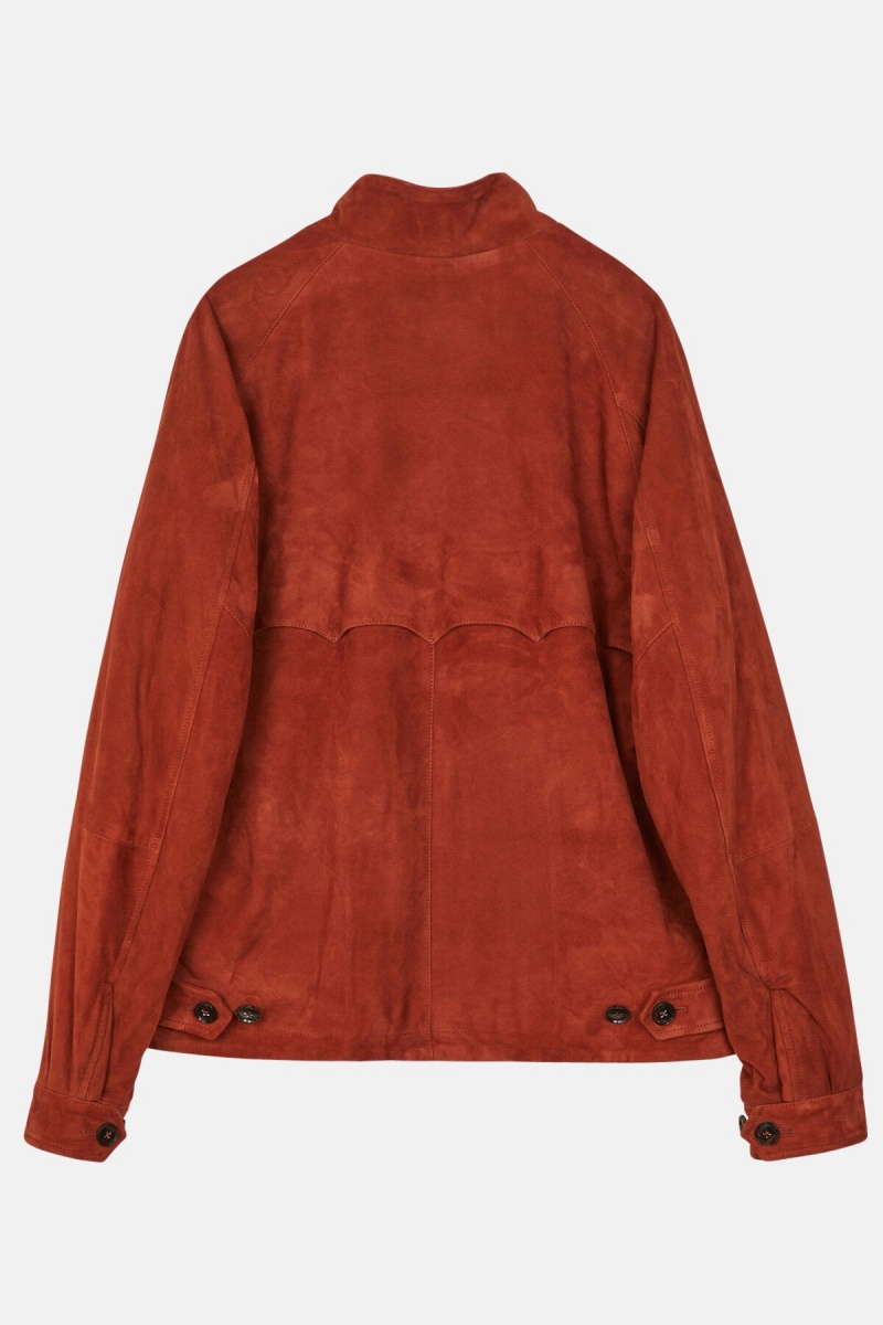 Vestes Baracuta G4 Daim Orange Foncé | SRPBCK-148