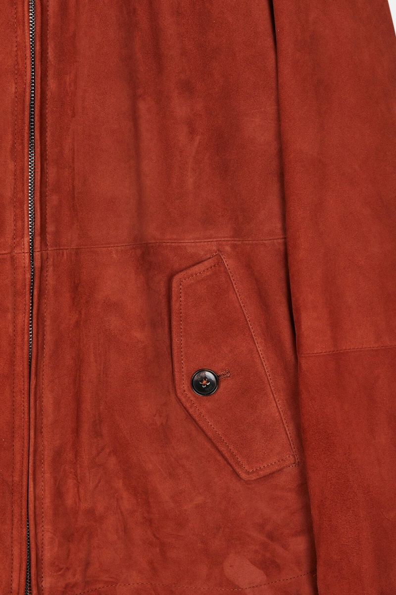 Vestes Baracuta G4 Daim Orange Foncé | SRPBCK-148