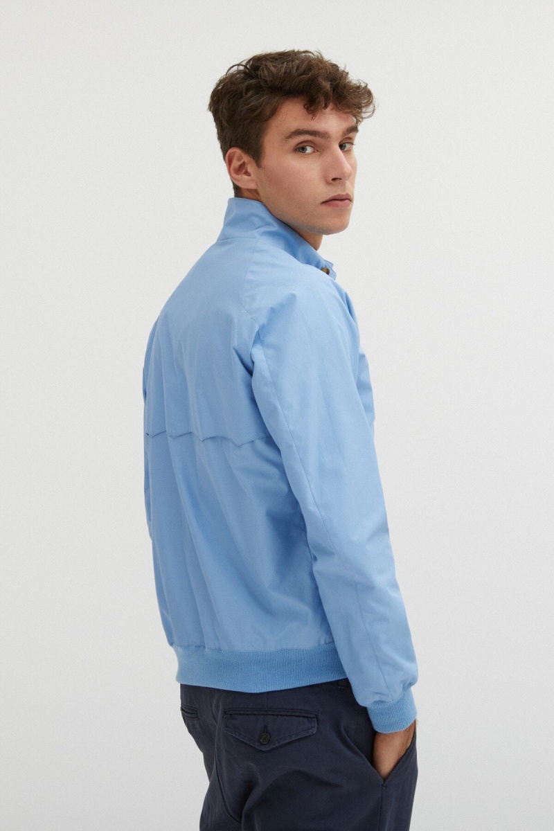 Vestes Baracuta G9 Cloth Bleu | CNQIOD-076