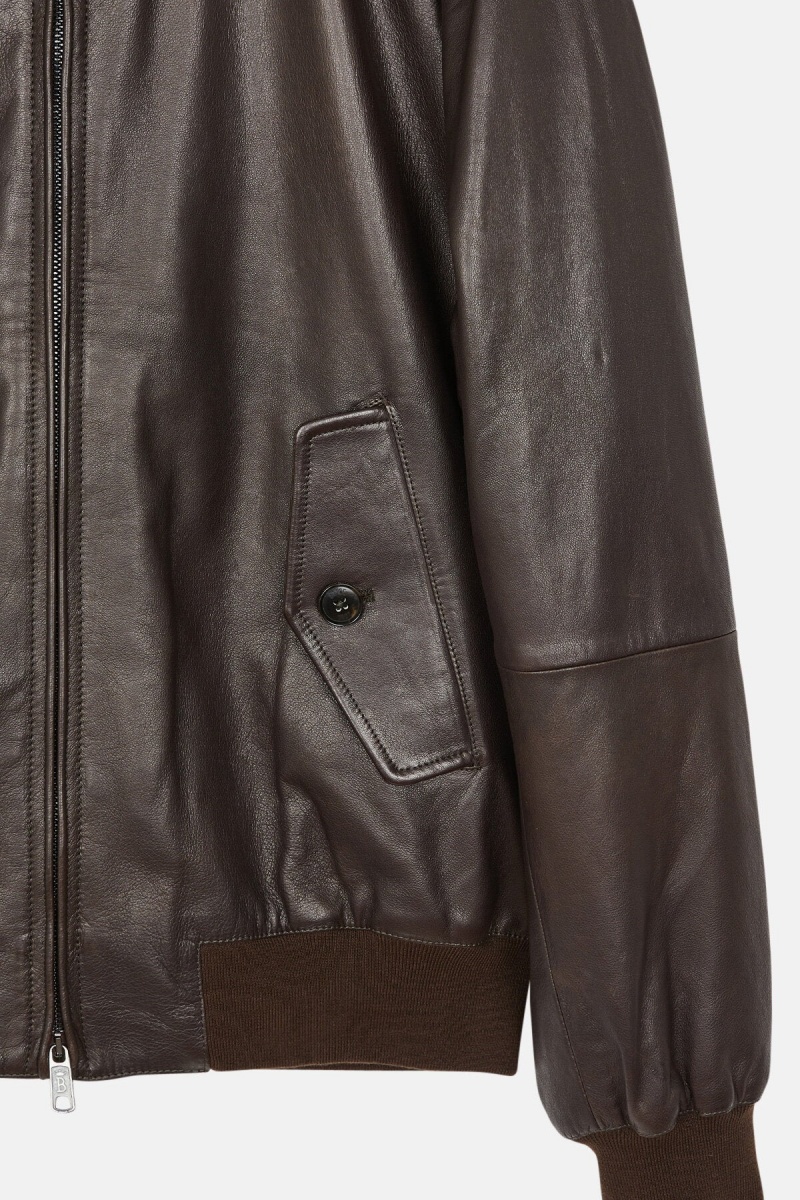 Vestes Baracuta G9 Cuir Marron Foncé | NAGLPW-745