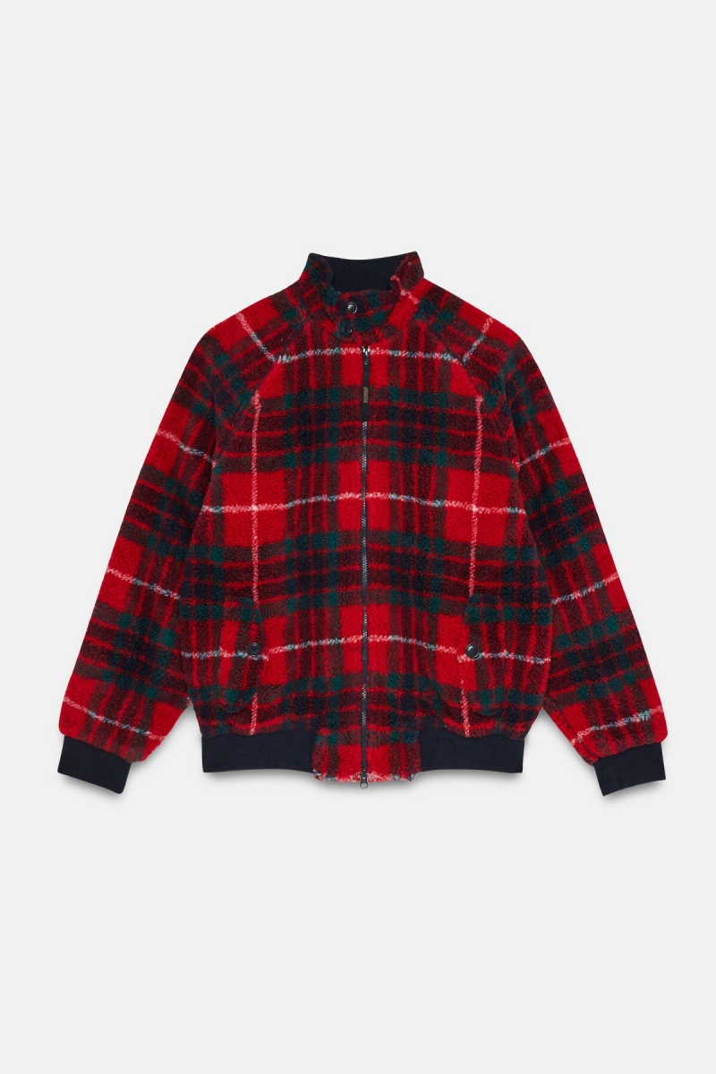 Vestes Baracuta G9 Curly Fleece Rouge | DQGUIF-437