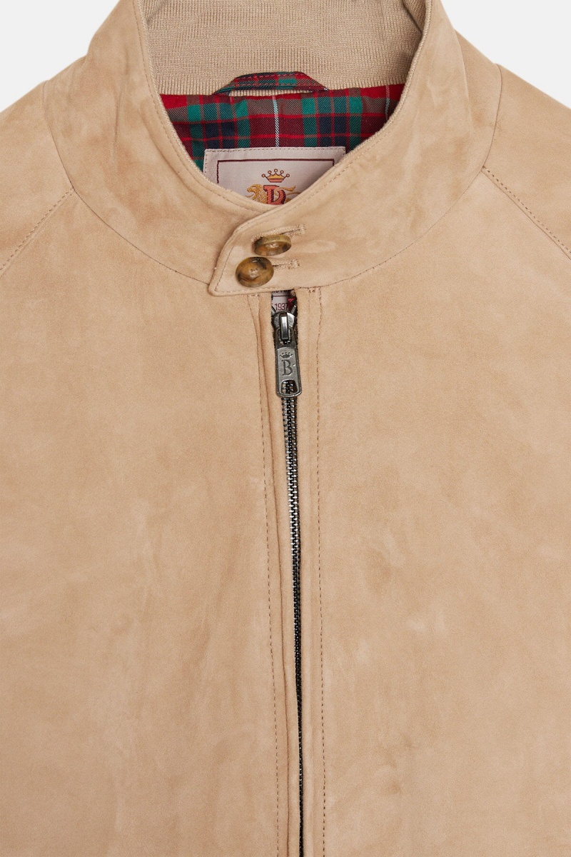 Vestes Baracuta G9 Daim Mr. Porter Marron Grise | ZPONCX-836