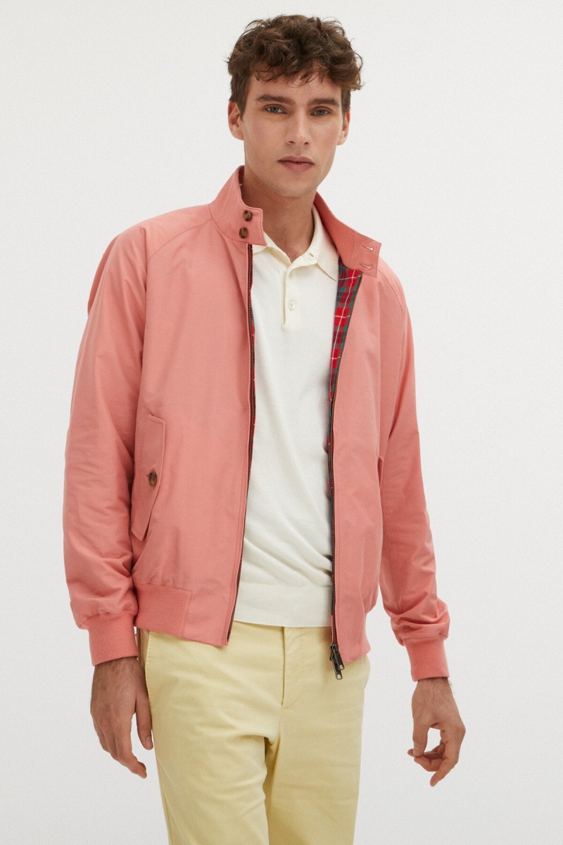 Vestes Baracuta G9 Harrington Corail Rose | CASRTP-596