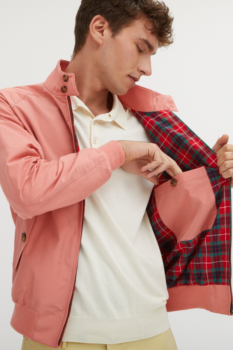 Vestes Baracuta G9 Harrington Corail Rose | CASRTP-596