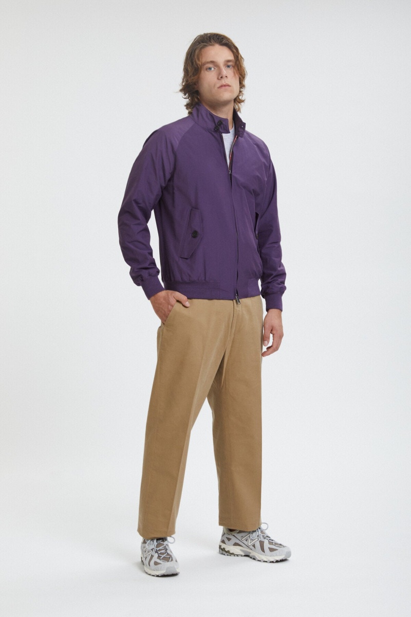 Vestes Baracuta G9 Harrington Violette | EMYGKS-264
