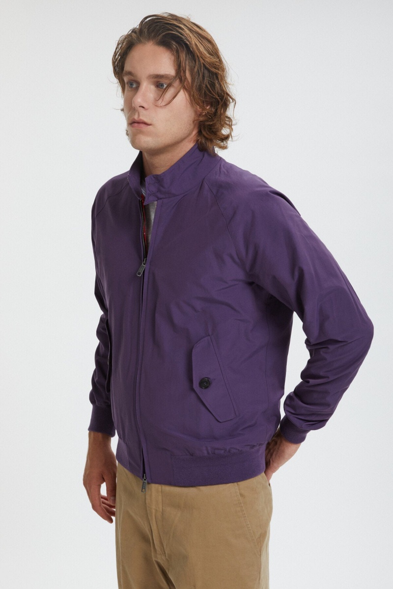 Vestes Baracuta G9 Harrington Violette | EMYGKS-264