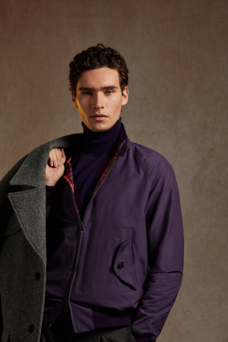 Vestes Baracuta G9 Harrington Violette | EMYGKS-264