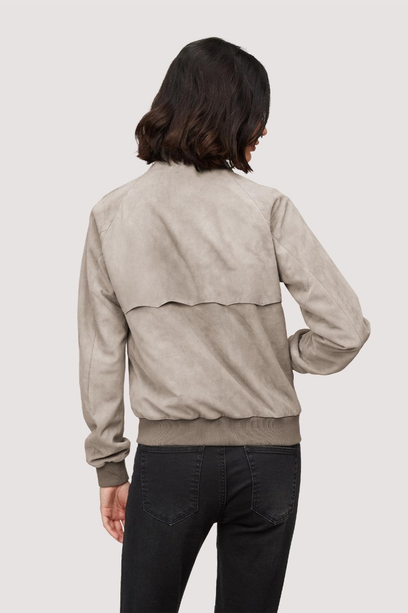 Vestes Baracuta Premium G9 Daim Grise | MWPEDZ-217