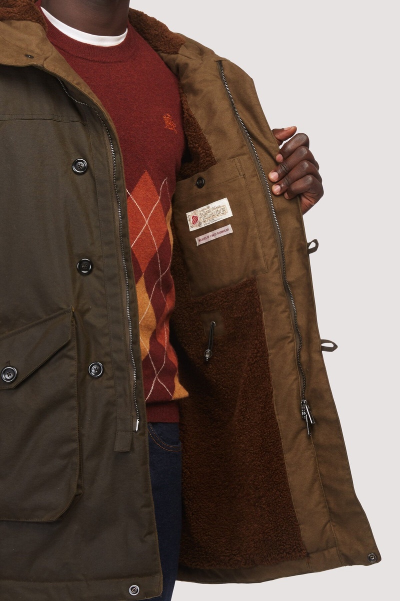 Vestes Baracuta Terence Waxed Chocolat | LXJSQU-391