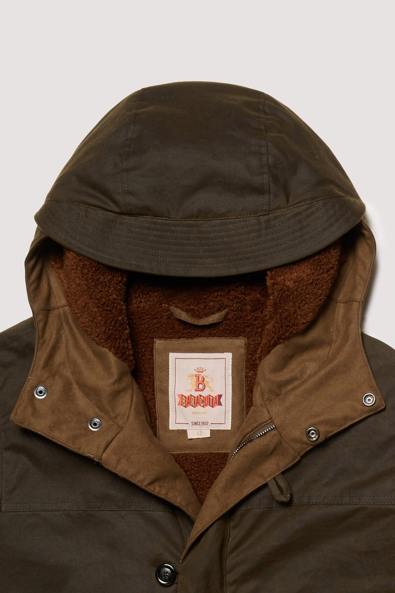 Vestes Baracuta Terence Waxed Chocolat | LXJSQU-391